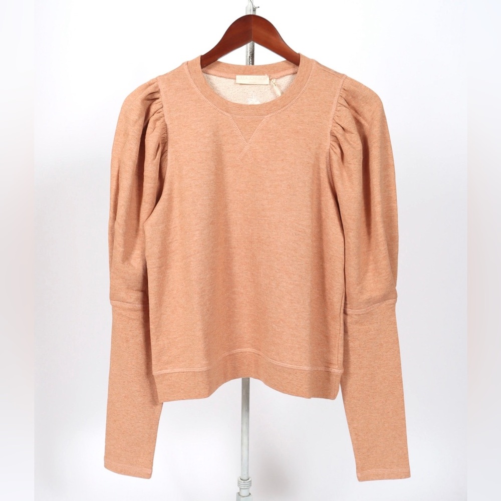 NWT Ulla Johnson Philo Puff Sleeve Pullover Peach